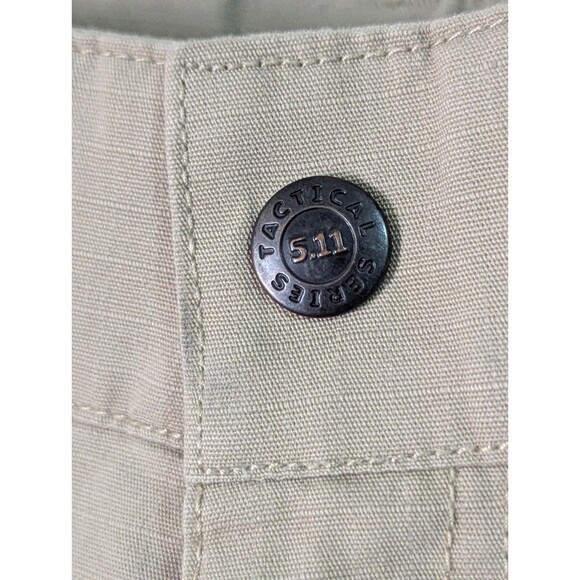 511 Tactical Cargo Pants Mens 32-35x Beige Ripstop Utility Workwear Performance - Picture 5 of 11